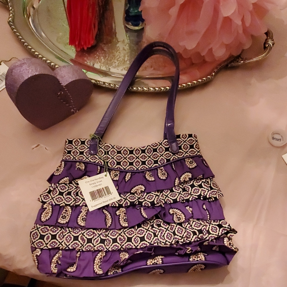 Vera Bradley Cha Cha Handbag,  Simply Violet